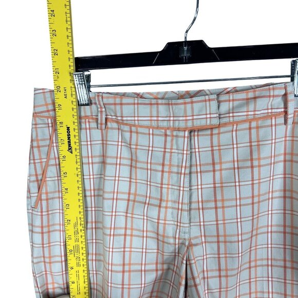 Lady Hagen NWT Womens 12 Bunker Bermuda Windowpane Plaid Golf Shorts Preppy - Picture 11 of 16
